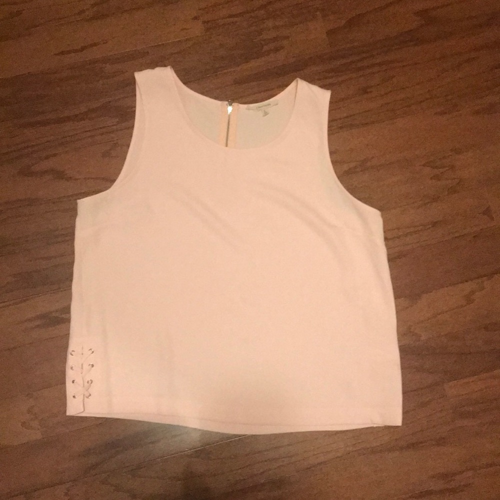 Large soft pink tank top